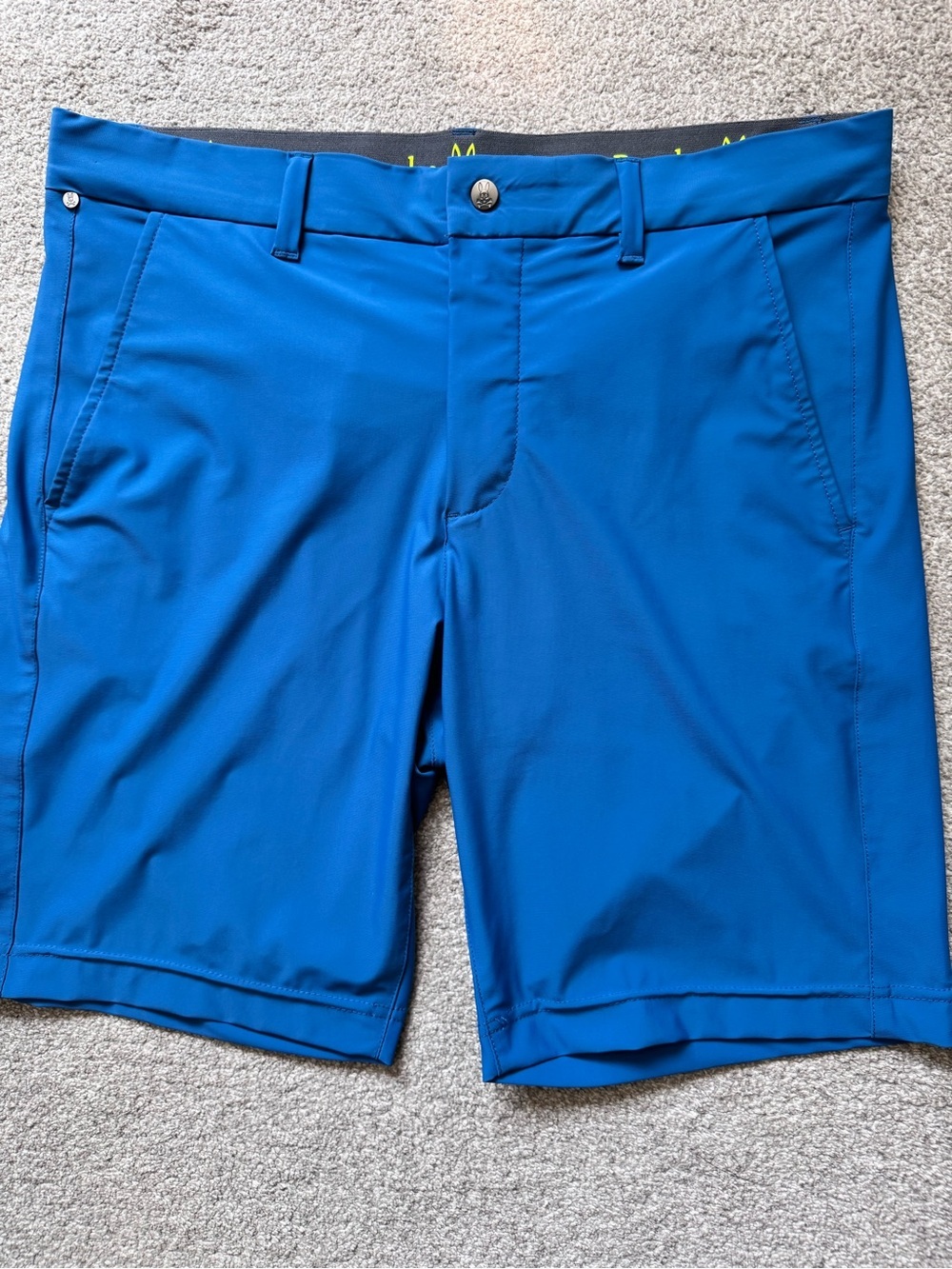 Mens Psycho Bunny 9” Performance Golf Shorts Size 33 Like New